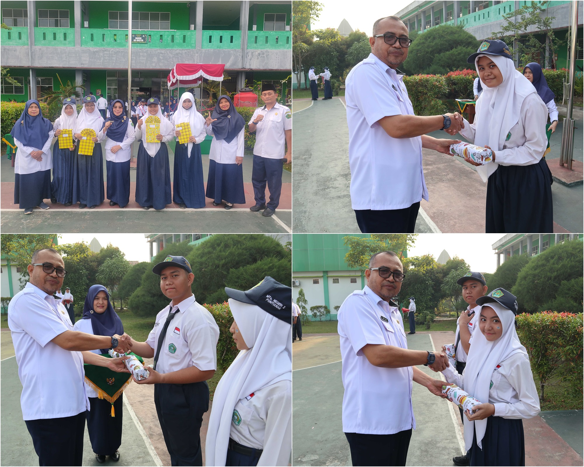 Kamad Berikan Reward Pada Siswa Disiplin Peduli Lingkungan Rajin Membaca