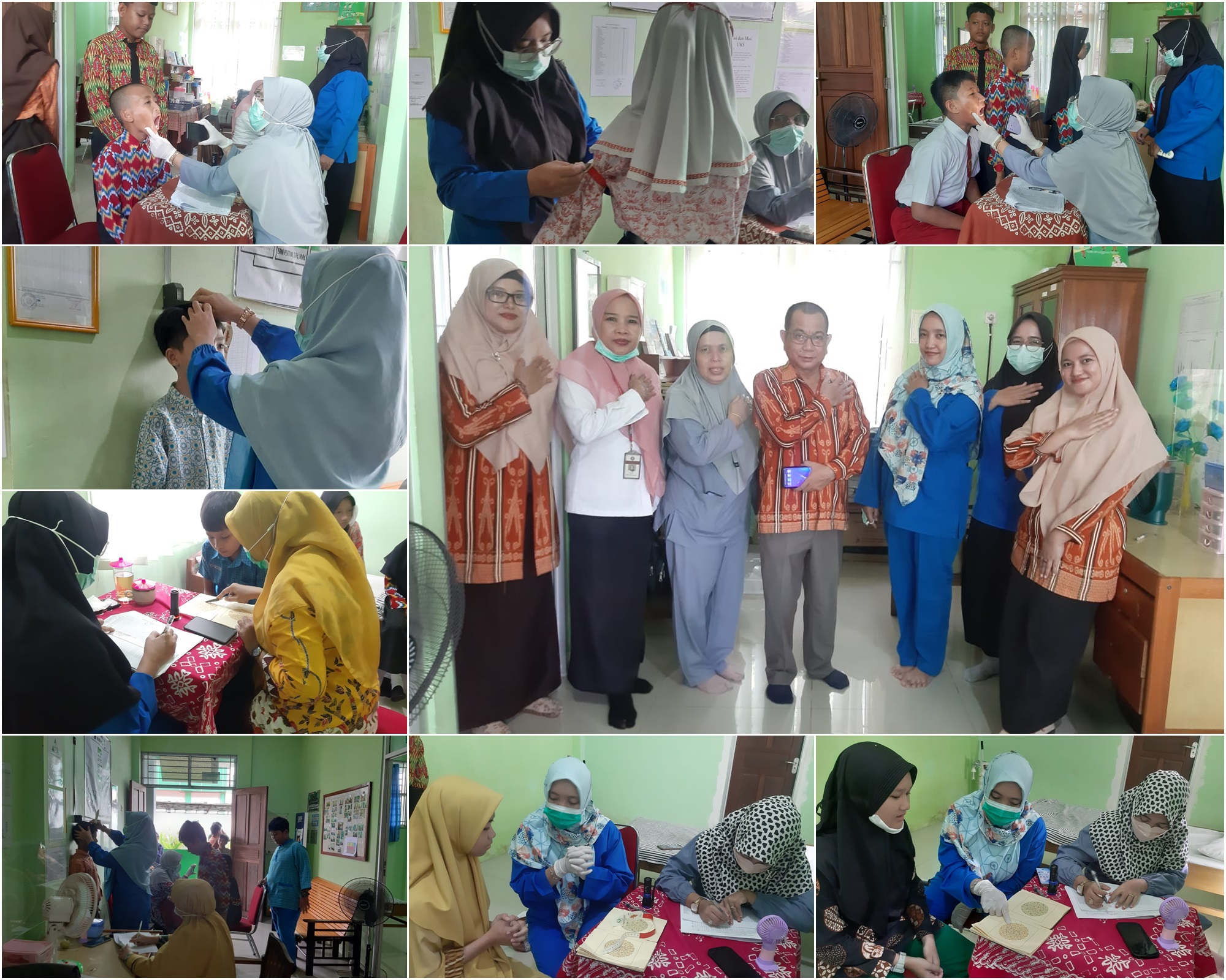 Siswa MTs.N 2 Mendapat Layanan Screening Kesehatan