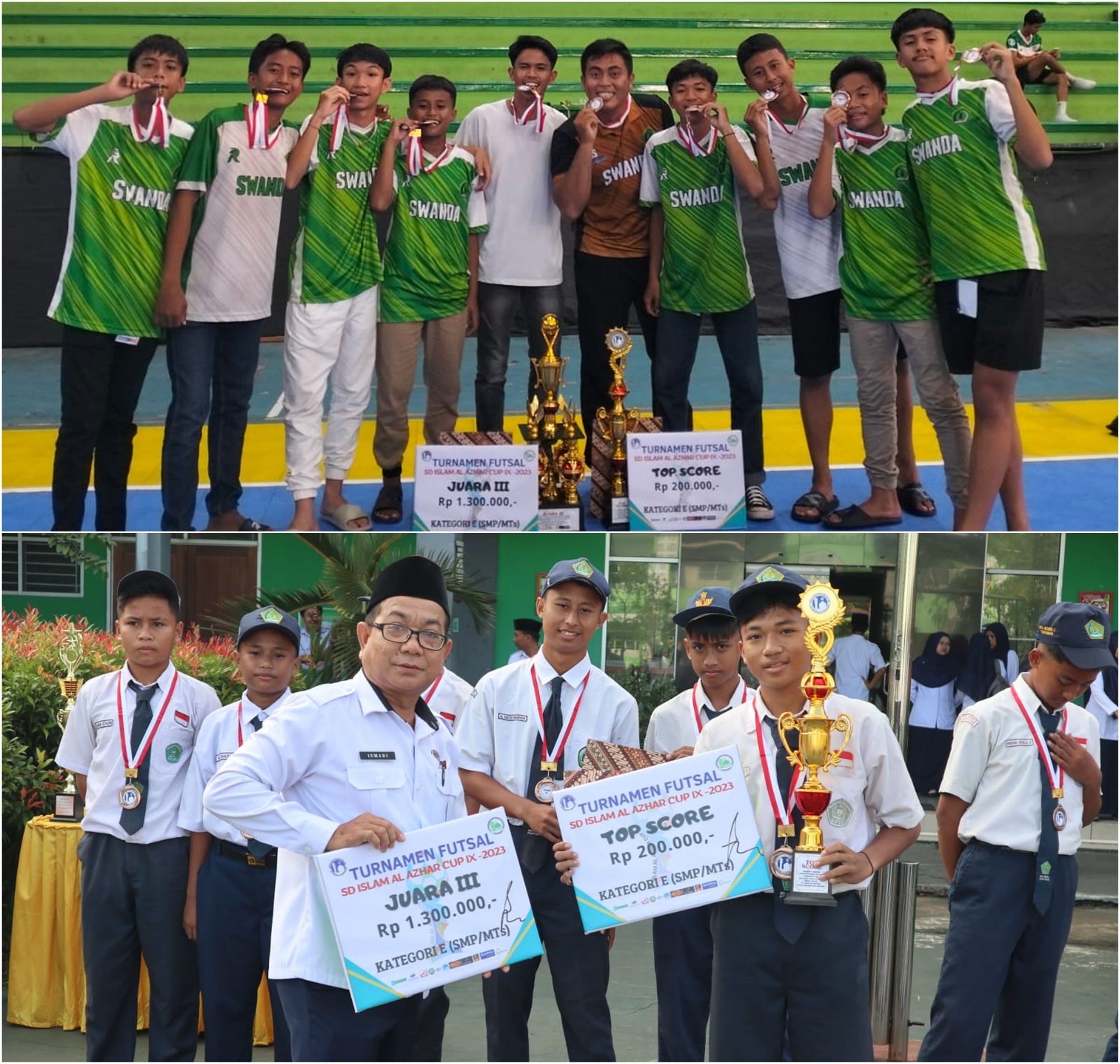 Futsal MTs.N 2 Raih Juara 3 Di Al Azhar
