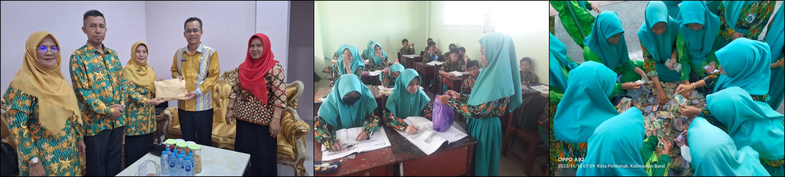 Guru, TU, dan Siswa MTs.N 2 Pontianak Lakukan Penggalangan Donasi Palestina Penggalangan Donasi Palestina Scaled