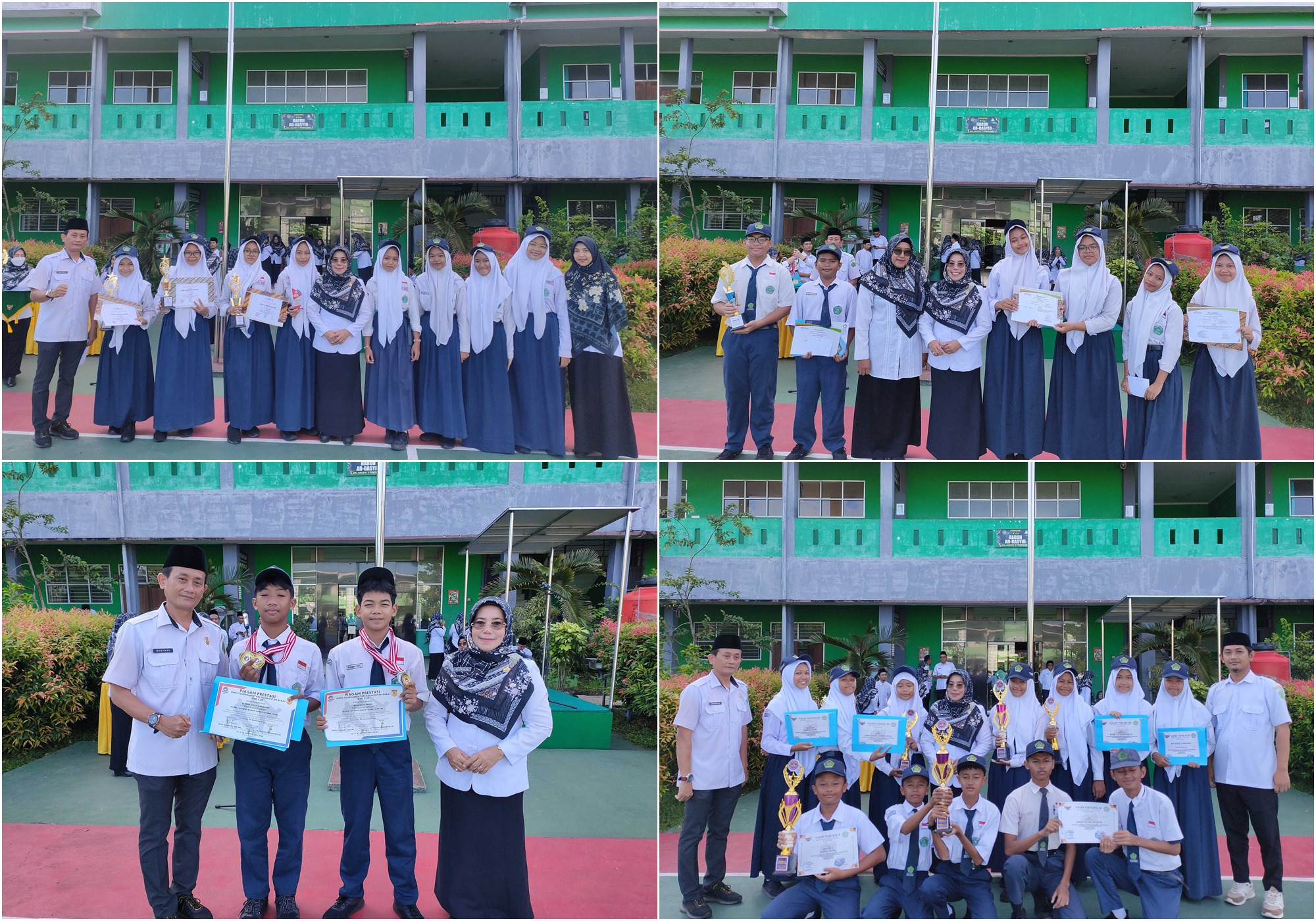 Empat Ekskul MTs.N 2 Pontianak Serahkan Piala Medali Dan Piagam Ke Madrasah