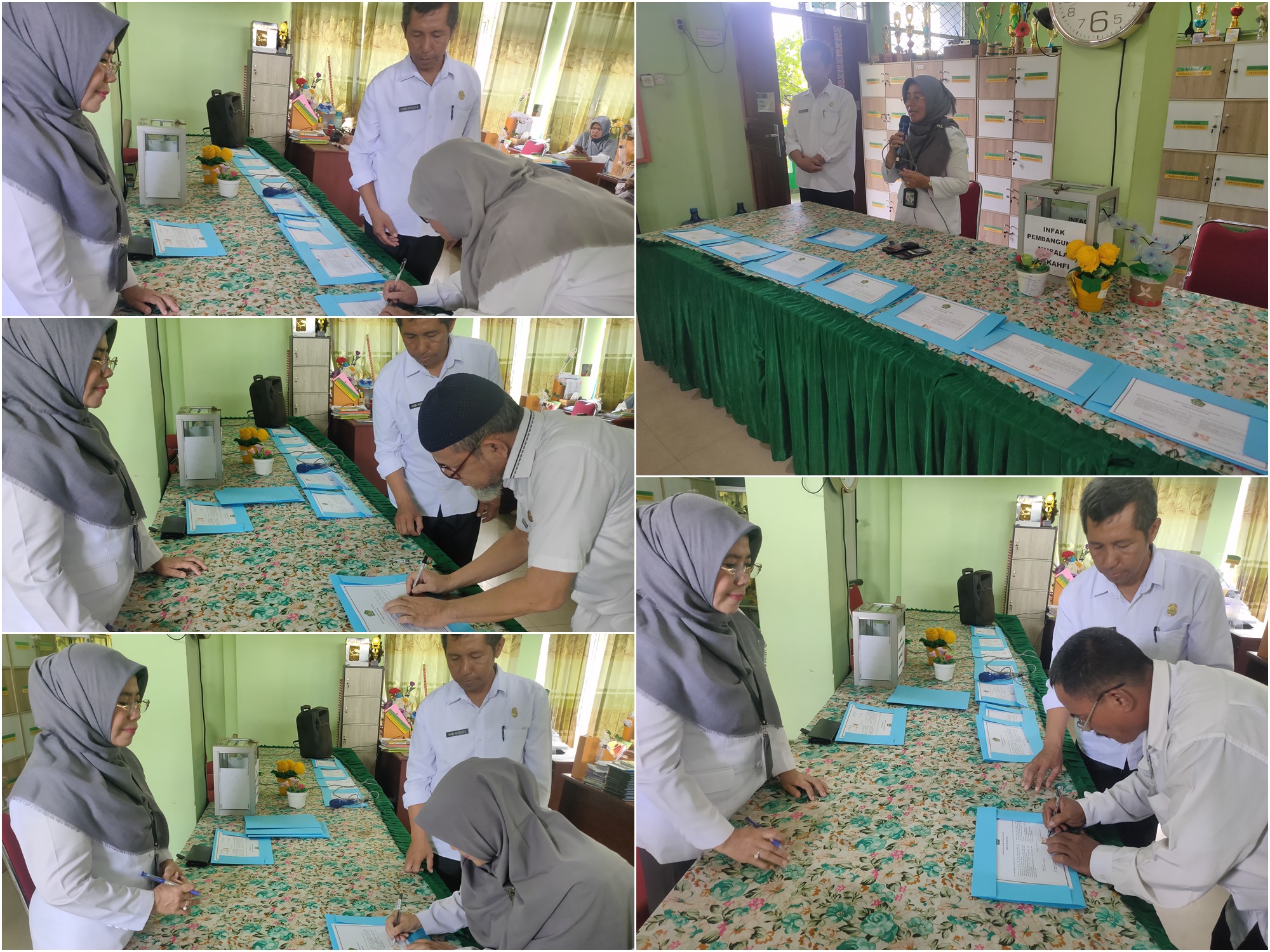 Penandatanganan Pakta Integritas Guru Dan Staff Usaha MTs.N 2 Pontianak 23 Januari 2024