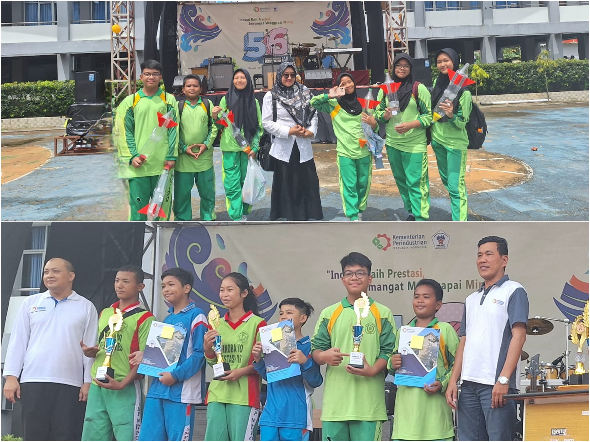 Tim Roket Air Raih Terbaik Ketiga Di Kompetisi Roket HUT SMTI