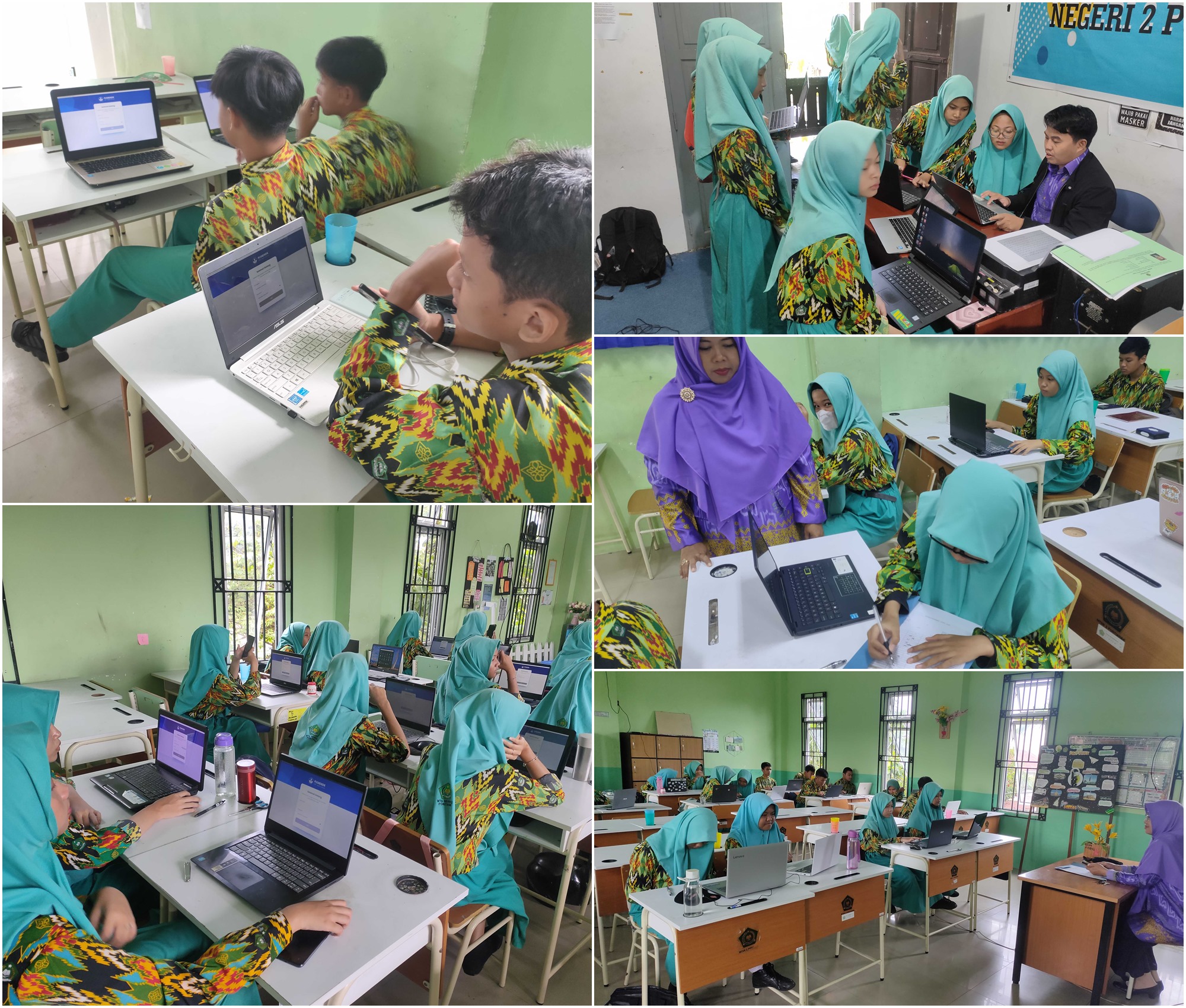 Siswa Kelas Sembilan MTs.N 2 Pontianak Ikuti ABM Pelaksanaan Asesmen Bakat Minat ABM Peserta Didik MTs.N 2 Pontianak Tahun Pelajaran 2023 2024