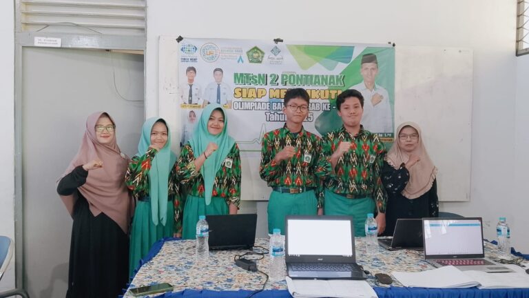 Siswa MTs. Negeri 2 Pontianak Ukir Prestasi, Melaju ke Tingkat Provinsi dalam Olimpiade Bahasa Arab