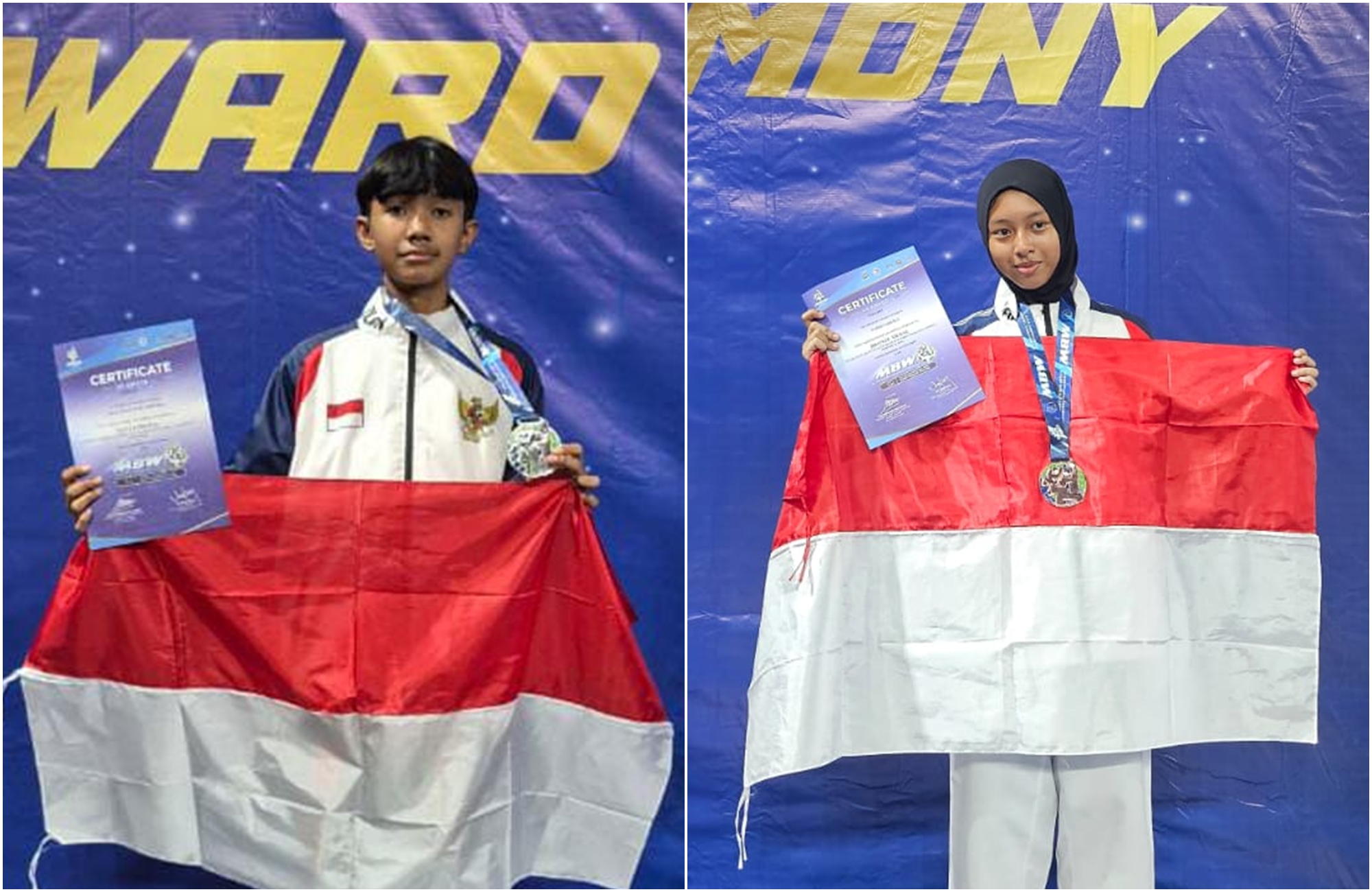 Berprestasi Di Usia Muda Siswa MTs. Negeri 2 Pontianak Menang Di Kejuaraan Taekwondo