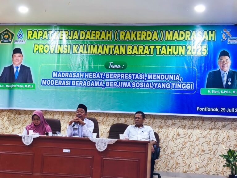 RAKERDA Madrasah Se-Kalimantan Barat Jadi Ajang Sinergi dan Koordinasi Antar Kepala Madrasah