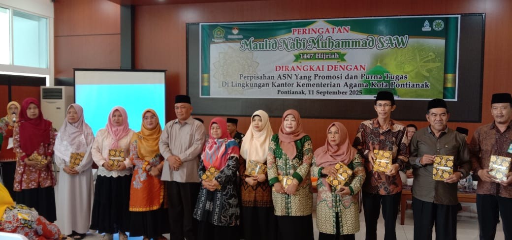 Maulid Nabi Dan Perpisahan ASN Kemenag Kota Pontianak Wujud Cinta Dan Apresiasi 2